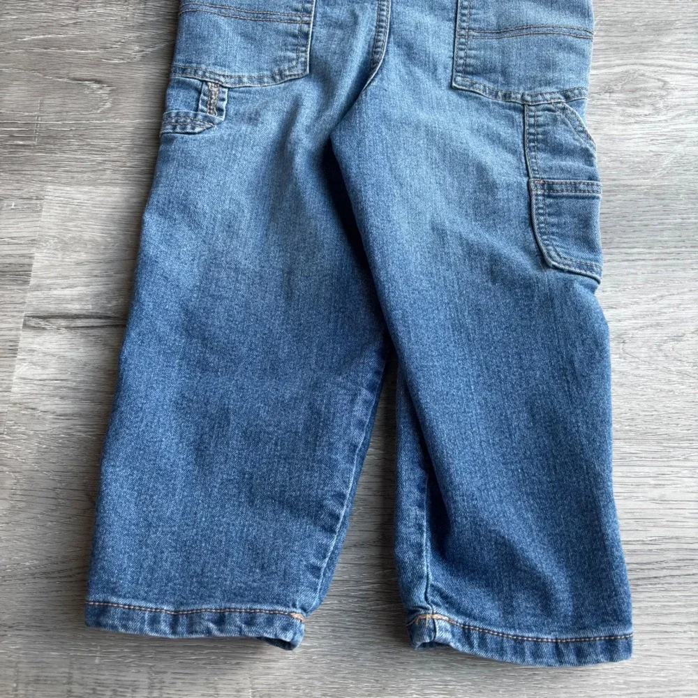 OshKosh Bgosh Kids‎ Denim Overalls Size 4T Blue Adjustable Straps